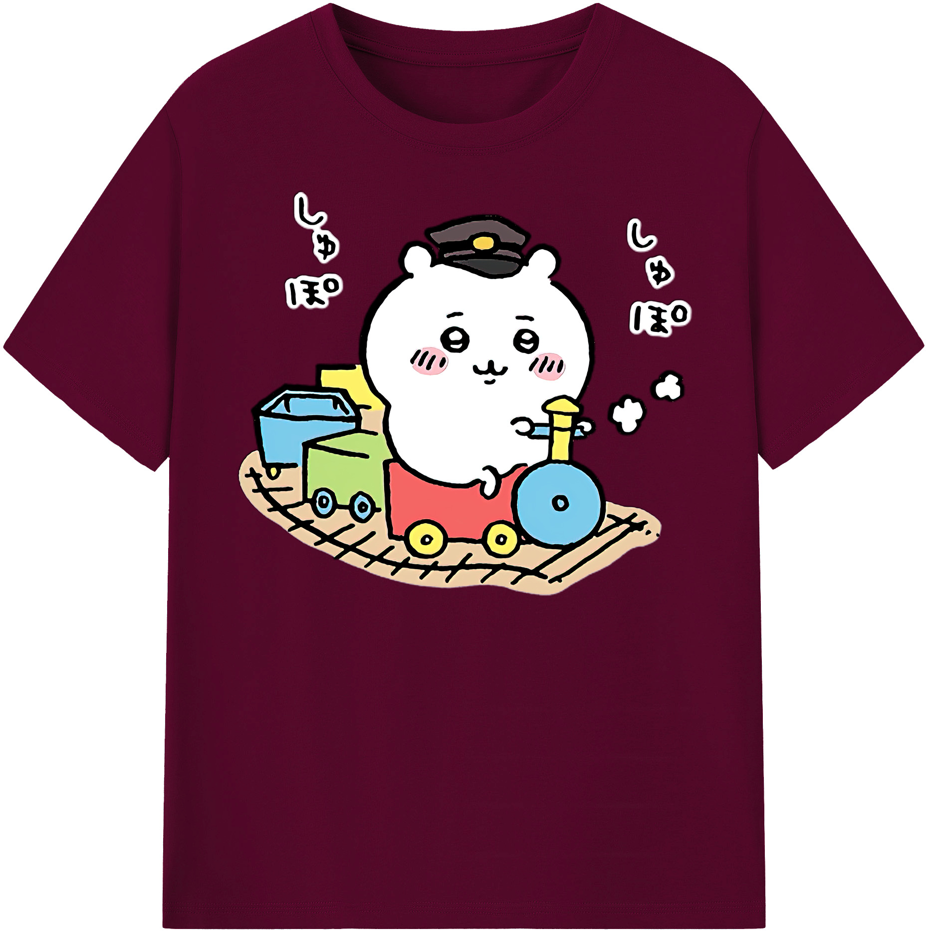 （画像用） ちいかわ ちいかわ Chii-kawa chiikawa レディースカジュアルプリントTシャツ（綿100％）